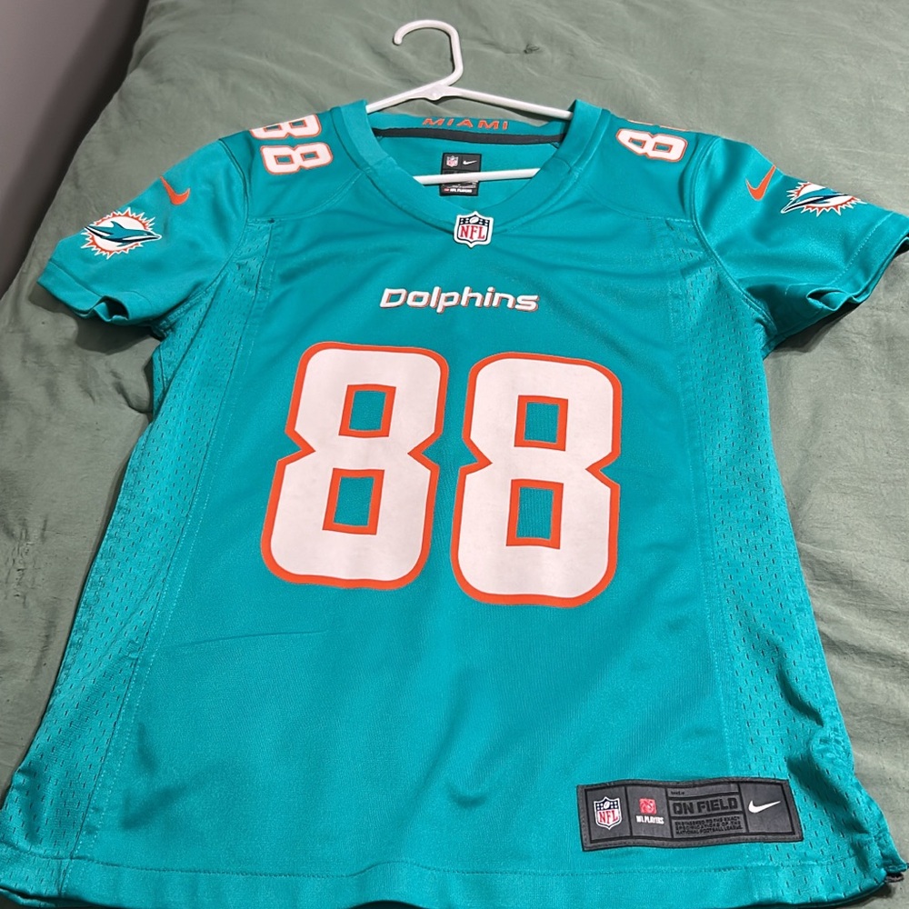 Nike Miami Dolphins Mike Gesicki #88 Jersey – Aqua –women small